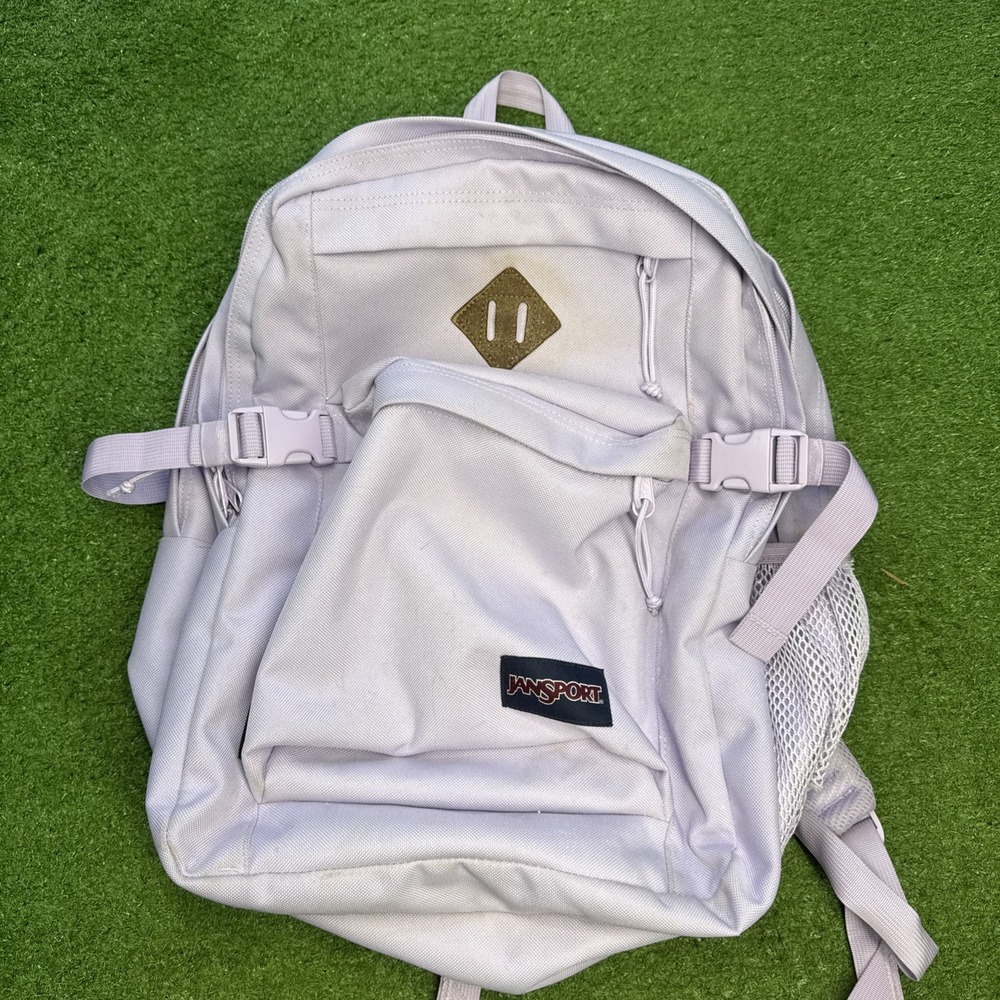 JanSport Purple 17" Backpackβ - Purple With Laptop Zipper Gym School Travel